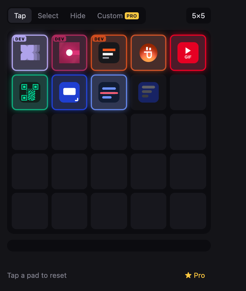 ExtPad popup